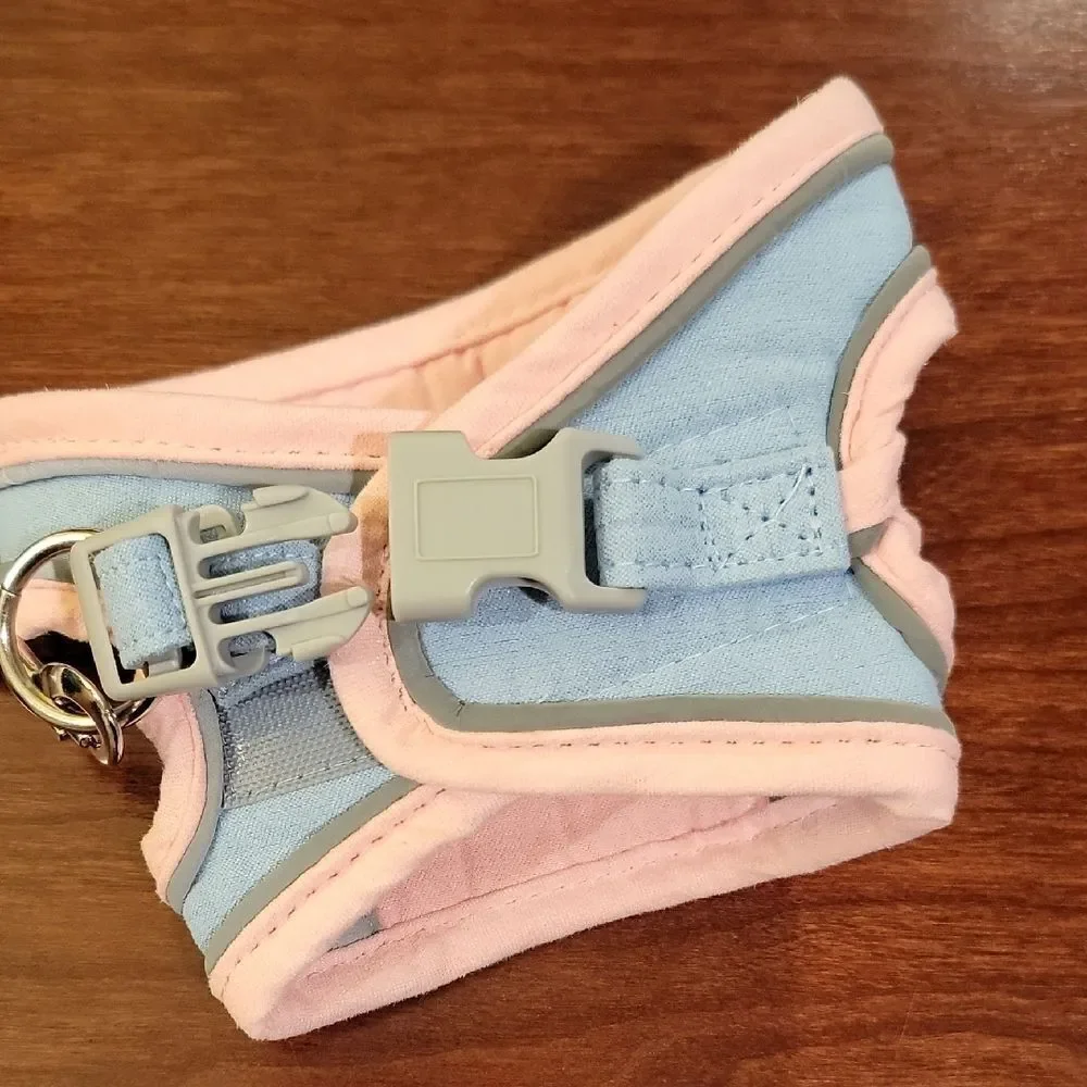 Pink and Blue Kitty Harness